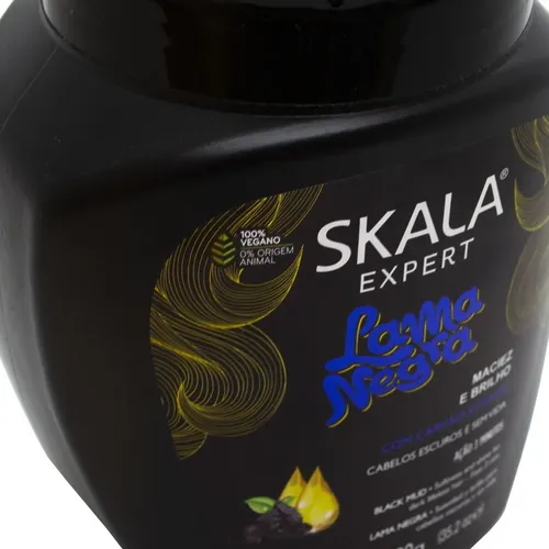 Crema Skala Expert P/ Cabellos Lama Negra Carbón Activado 1 Kg