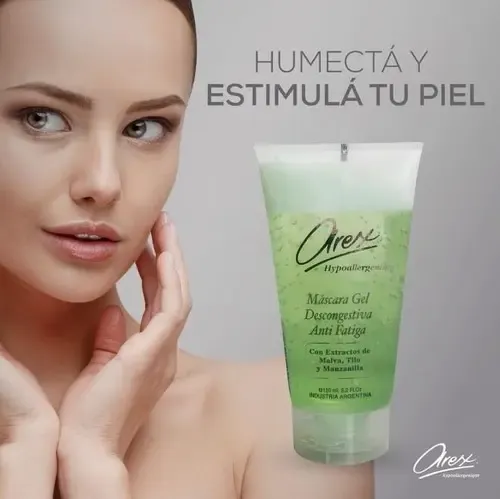 Arex Mascarilla Gel Descongestiva Atenúa Expresion Tipo de piel Sensible