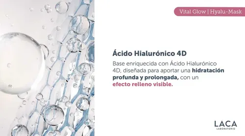 Vital Glow Hyalu Mask 250g Laca Ácido Hialurónico Antiage Tipo De Piel Todo Tipo De Piel