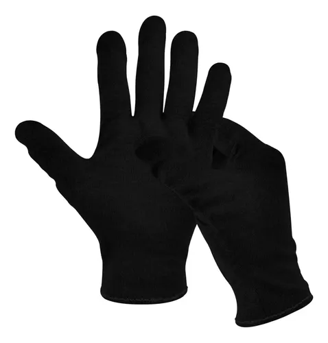 Guantes De Algodón Negros Hidratantes Para Manos Secas