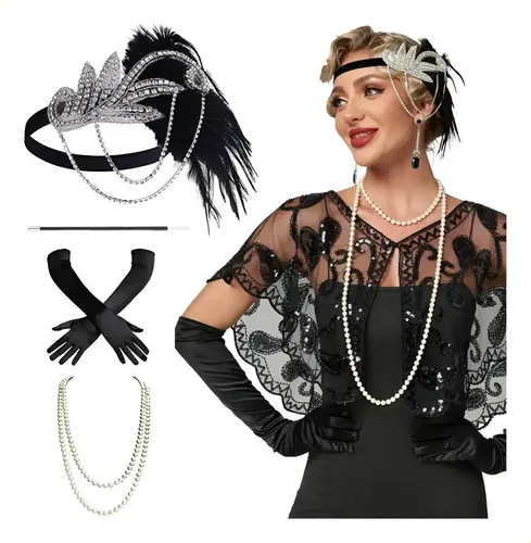 Accesorios Gatsby Chicago Disfraz Vintage Epoca 1920s