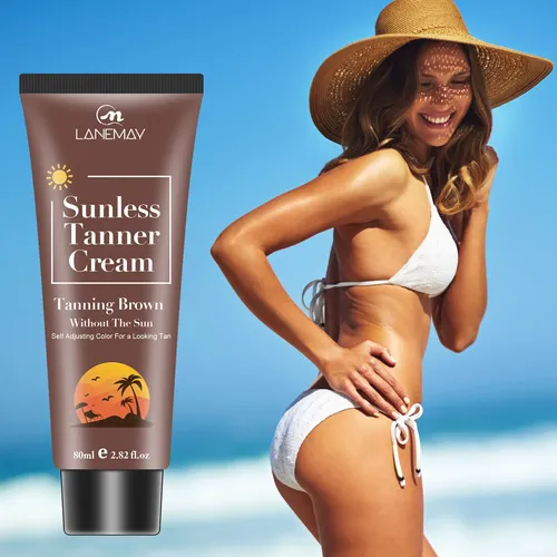 Sunless Tanner Cream Self Tanning Bronze Adjustable 80ml