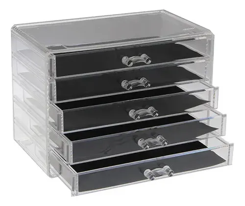 Organizador Multiuso Vgo Acrilico Rectangular 5 Cajones