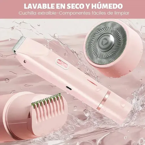 Depiladora Eléctrica Femenina 2 En 1 Para Cuerpo