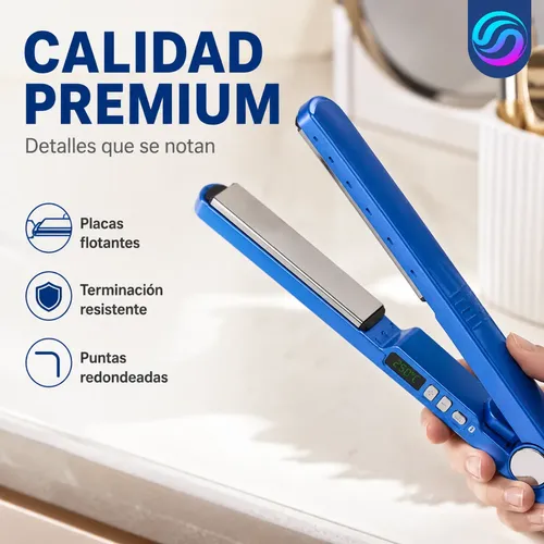 Planchita De Pelo Cabello Profesional Digital Titanium 250°