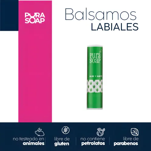Balsamo Labial Hidratante Aloe Vera Pura Soap