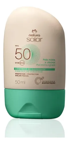 Protector Solar Facial Piel Mixta A Oleosa Fps 50 Natura