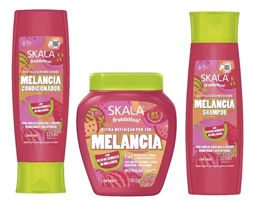Kit Skala Melancia Shampoo +acondicionador+ Mascara Capilar