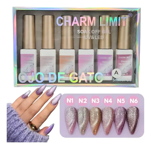 Esmalte Semipermanente Charm Limit Ojo De Gato Diamante 5ml