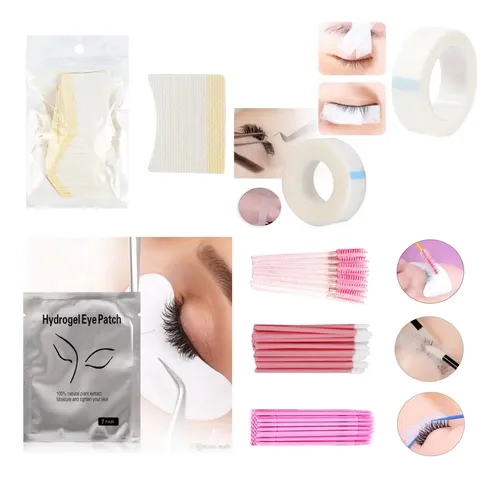 Kit Insumos Basico Lashista Inicial Extensiones De Pestañas