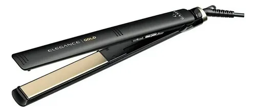 Planchita de pelo GA.MA Italy Elegance PTC Gold negra