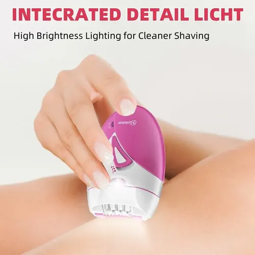 Depiladora Eléctrica Recargable Hatteker Mujer Pink
