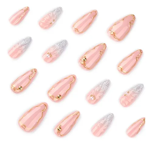 Uñas Artificiales Con Forma De Almendra