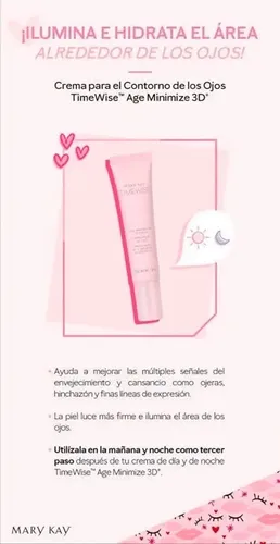 Crema Reafirmante Para El Contorno De Ojos Timewise 3d M Kay