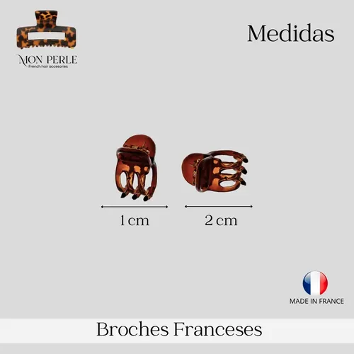 Broches Franceses de Carey para Pelo (Par)
