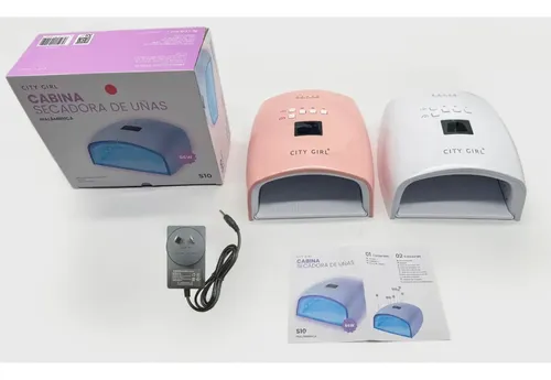 Cabina S10 City Girl Lámpara Uv Led Uñas Manicura 66 Watts