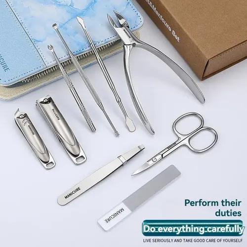 Set De Cortaúñas: Herramientas De Precisión Y Estuche