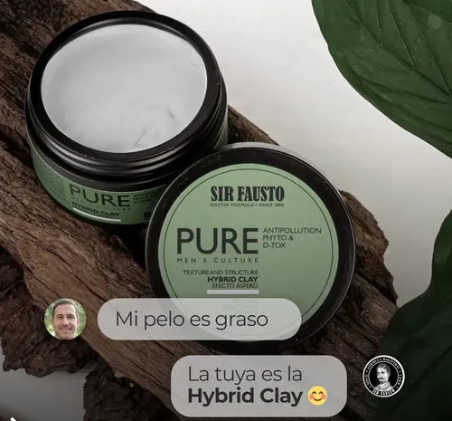Sir Fausto Pure Hybrid Clay Cera Detox Áspero X 100ml