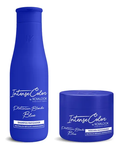 Shampoo Matizador Azul Platinium Blonde Novalook 375ml