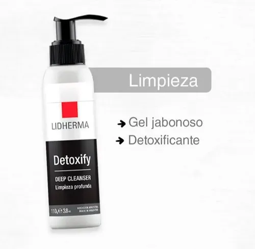 Detoxify Deep Cleanser Lidherma Gel Jabonoso Limpieza Facial
