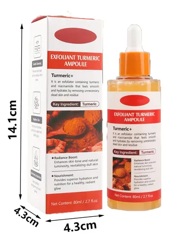 Sérum Exfoliante Suave En Ampollas Con Cúrcuma, 80 Ml
