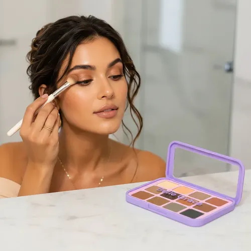 Paleta Sombras De Ojos 12 Colores Mate Brillante Veoquiero
