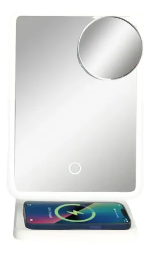 Espejo Led Multifunción 10x Bluetooth Soporte Celular