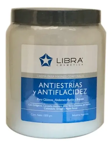 Libra Crema Anti Estrias Flacidez Colageno Centella