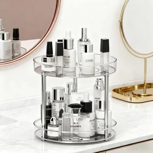 Organizador Giratorio Acrilico Cosmeticos Cocina Baño Maquil