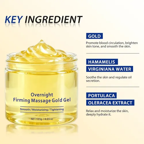 Gel Dorado Para Masaje Reafirmante Nocturno 120 G Neutra