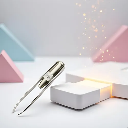 Pinzas Ganpub 8,8×0,8×1,6cm Con Luz Led Y Acero Inoxida