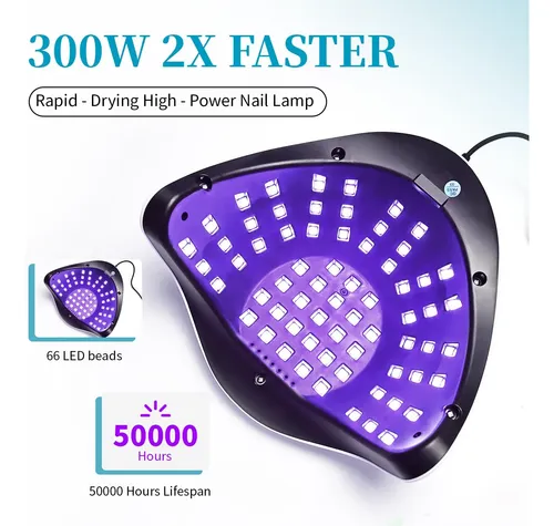 Lámpara Led Blanca Uv Secado Rápido Gel Manicura