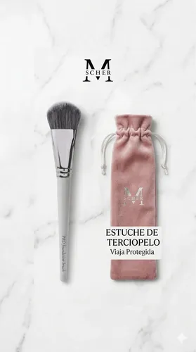Brocha Maquillaje Base Pro Foundation Biselada Best Seller