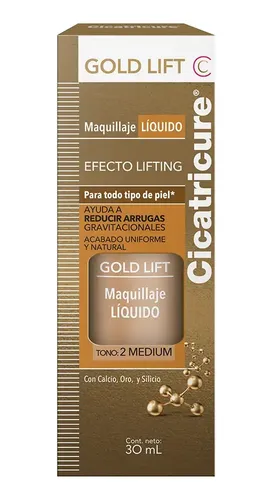 Cicatricure Gold Lift Maquillaje Tono 2 Medium 30ml
