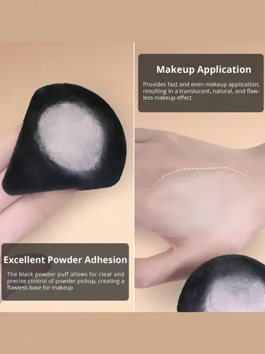 Set 25 Brochas Y Esponjas De Maquillaje Negro Profesional
