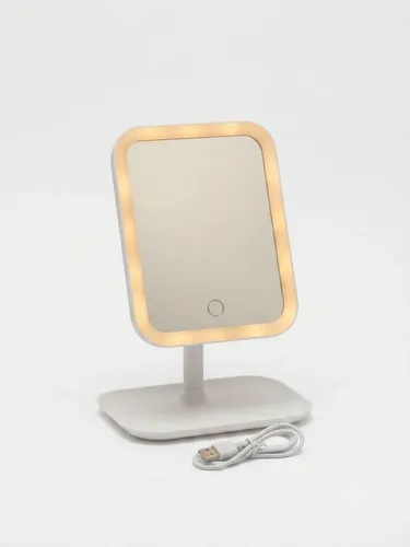 Espejo Maquillaje Led Luz Usb 360° Botón Táctil Ajustable