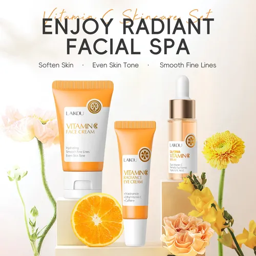 Tratamiento Facial Vitamina C Y Niacinamida – Kit De 3 Pasos