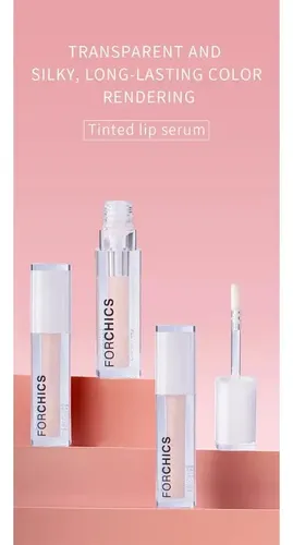 Set Forchics: Brillo Labial Voluminizador con Ácido Hialurónico y Rímel Negro de Larga Duración