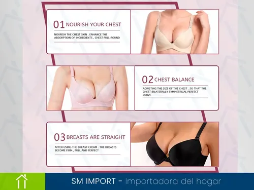 Crema Aumenta Busto Reafirmante Senos Tonifica Volumen Real Fragancia Neutra