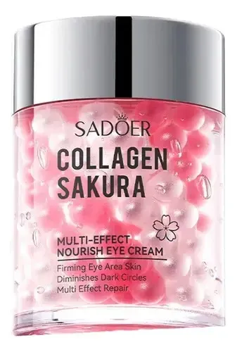 Crema Contorno Ojos Collagen Sakura Sadoer Reparadora X 60g Todo Tipo De Piel Día/noche