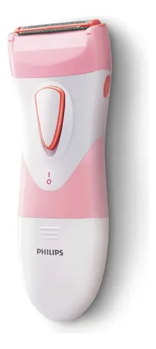 Afeitadora Electrica Philips Hp6306 Rasura Femenina A Pila Color Rosado/Blanco