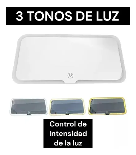 Espejo Con Luz Led Maquillaje Para Auto