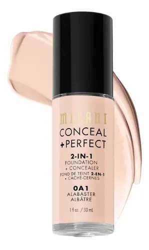 Base maquillaje Milani Conceal + Perfect 2 en 1 tono 01A Creamy Nude 30mL mate