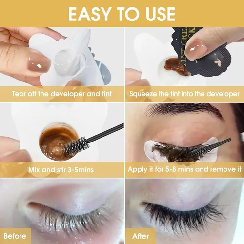 Kit De Tinte Para Cejas Y Pestañas Lomansa, Profesional