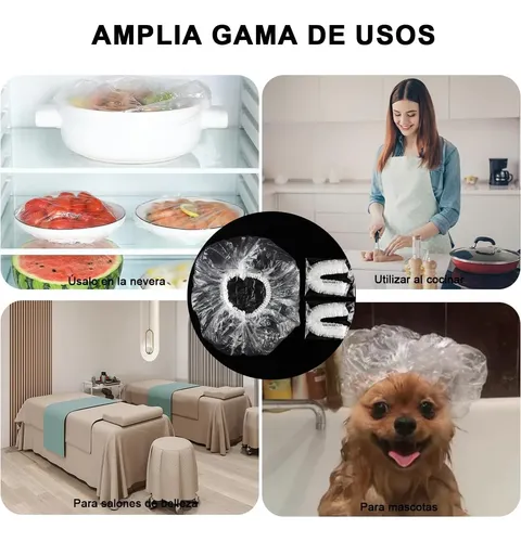 Gorro De Ducha Desechable Impermeable 100 Piezas