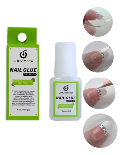 Nail Glue Cherimoya X3 Un. Pegamento Para Uñas Postizas/tips