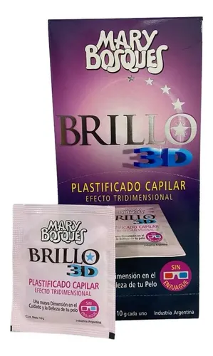 Plastificado Capilar Brillo 3d Mary Bosques Caja 36 Sobres