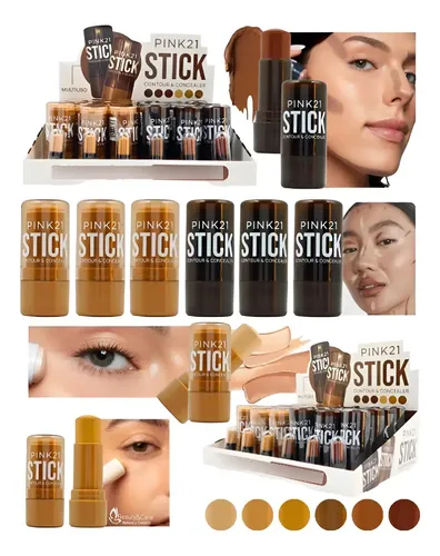 Corrector Pink 21 Stick Contour & Concealer Tono 03 de Larga Duración