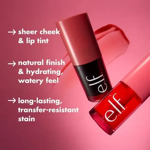 Elf Sheer For It Blush Tint Mejillas Y Labios C/ácido Hialur Tono Del Maquillaje Pink Positive