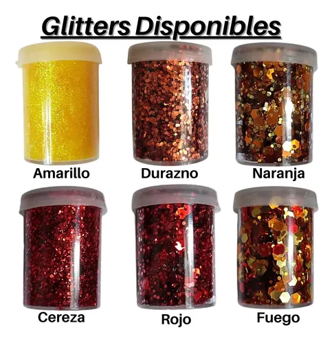 Glitter En Gel X 5 Varios Colores Para Rostro A Eleccion